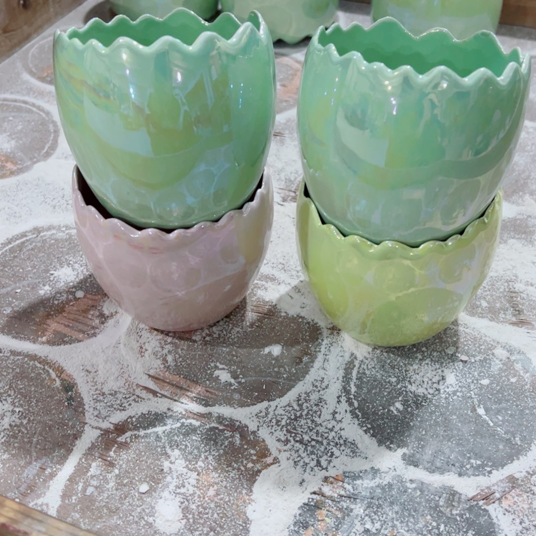 有孔，陶瓷花盆满10米包邮发货