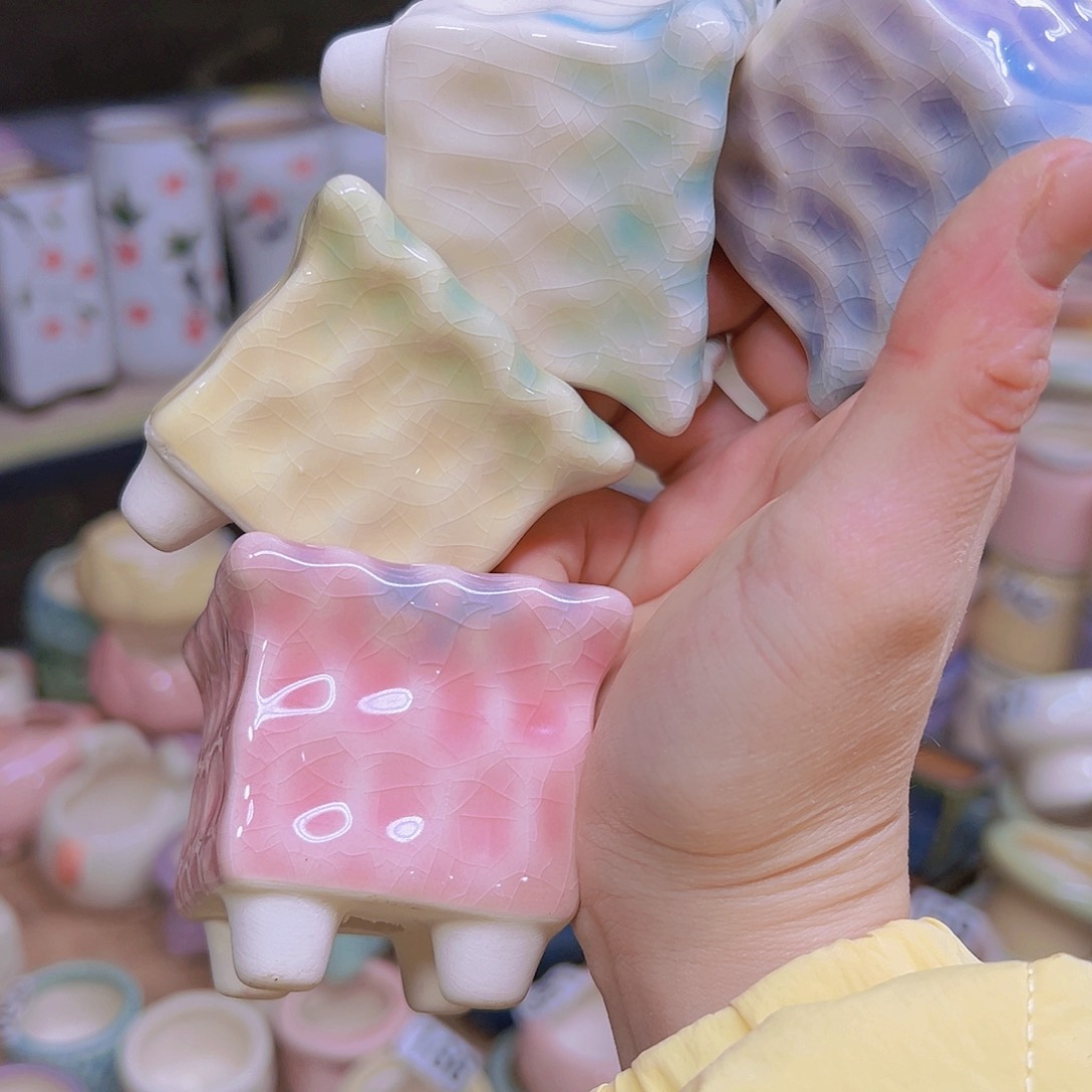 红陶陶瓷花盆当场满12包邮