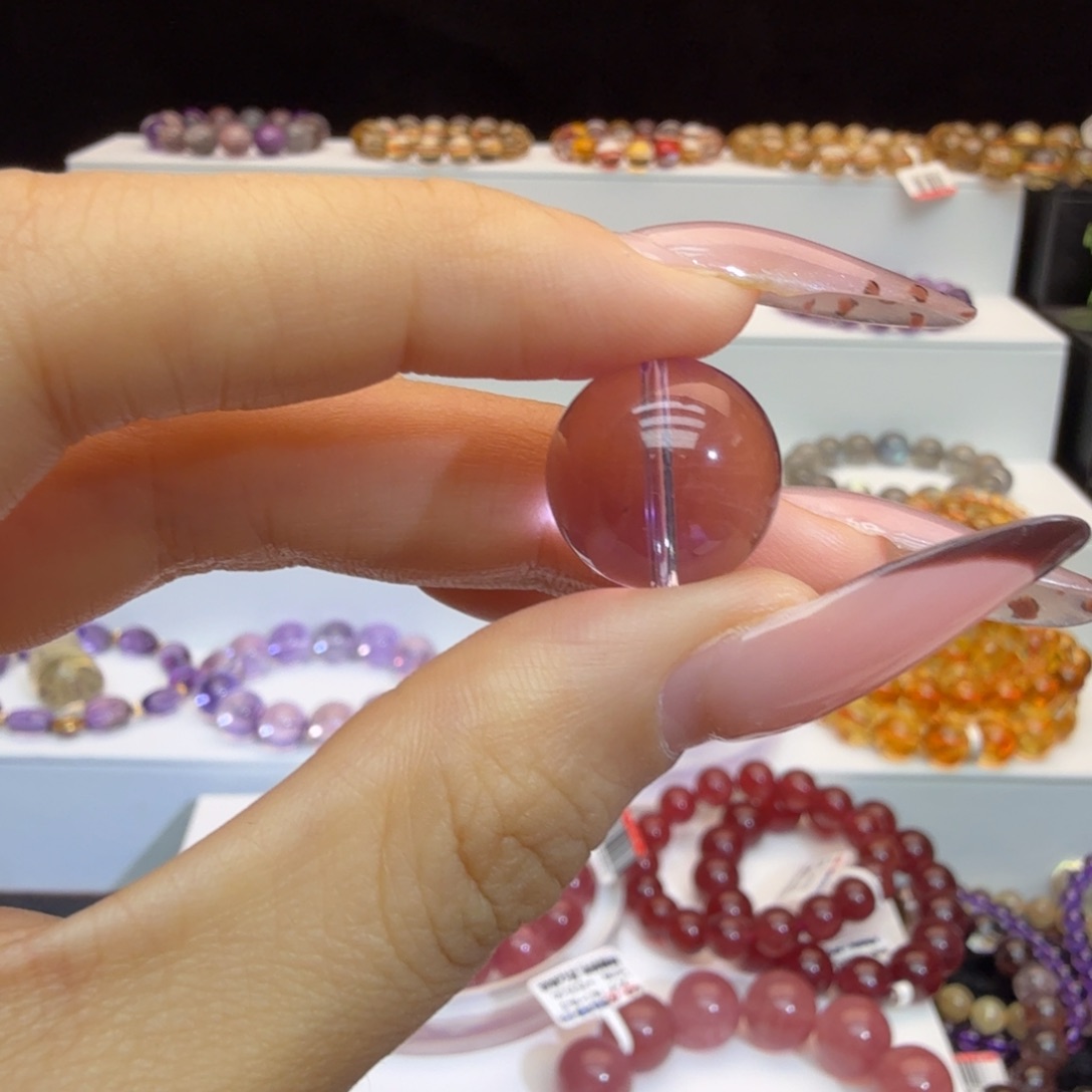 紫晶手链未镶嵌15单珠