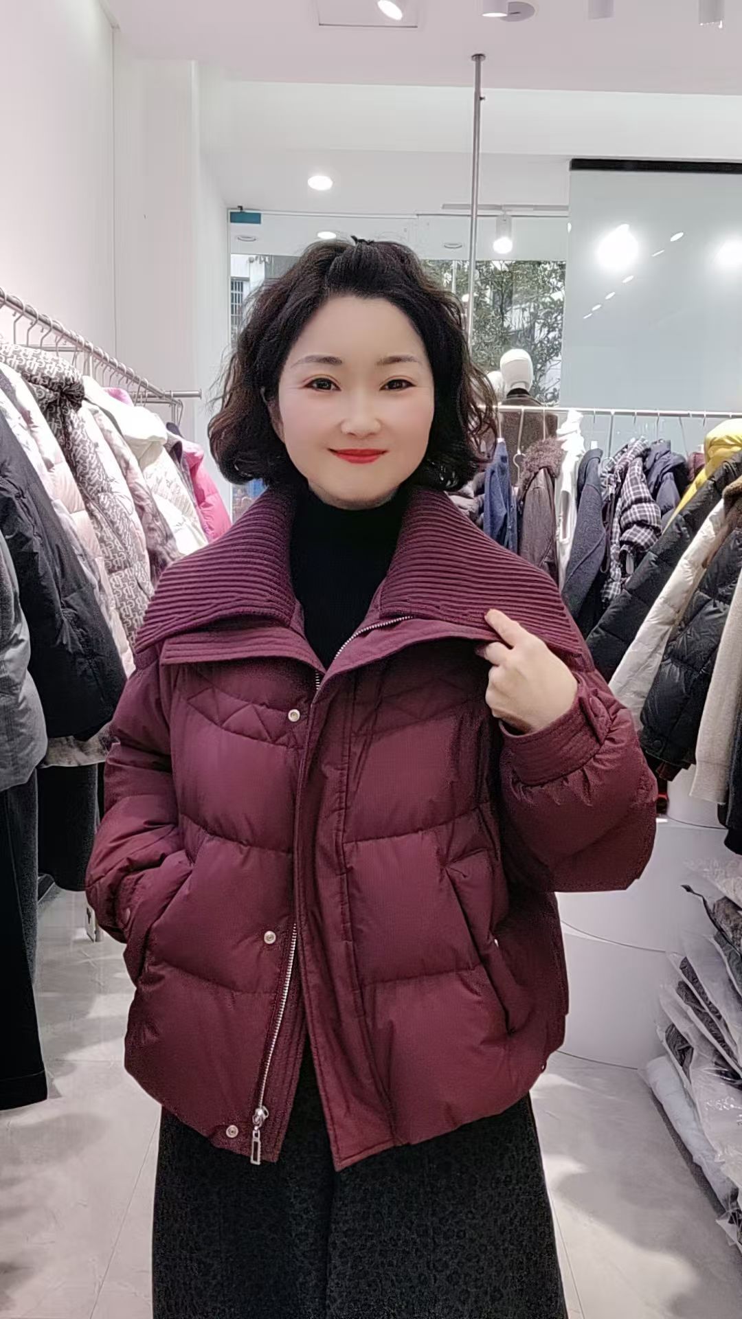 浆果红 羽绒服（女款）
