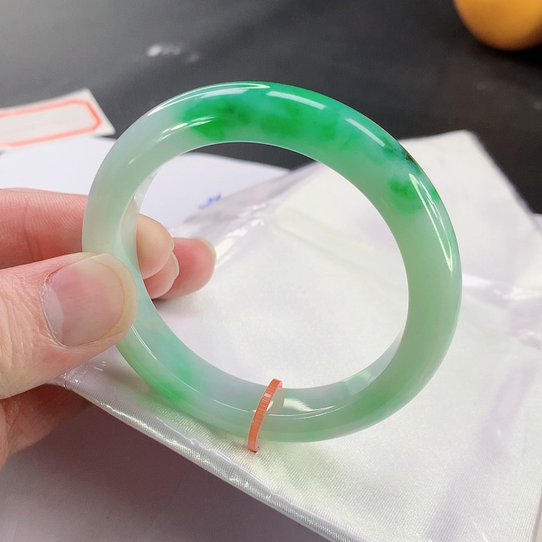 翡翠手镯未镶嵌112缅甸天然翡翠A货