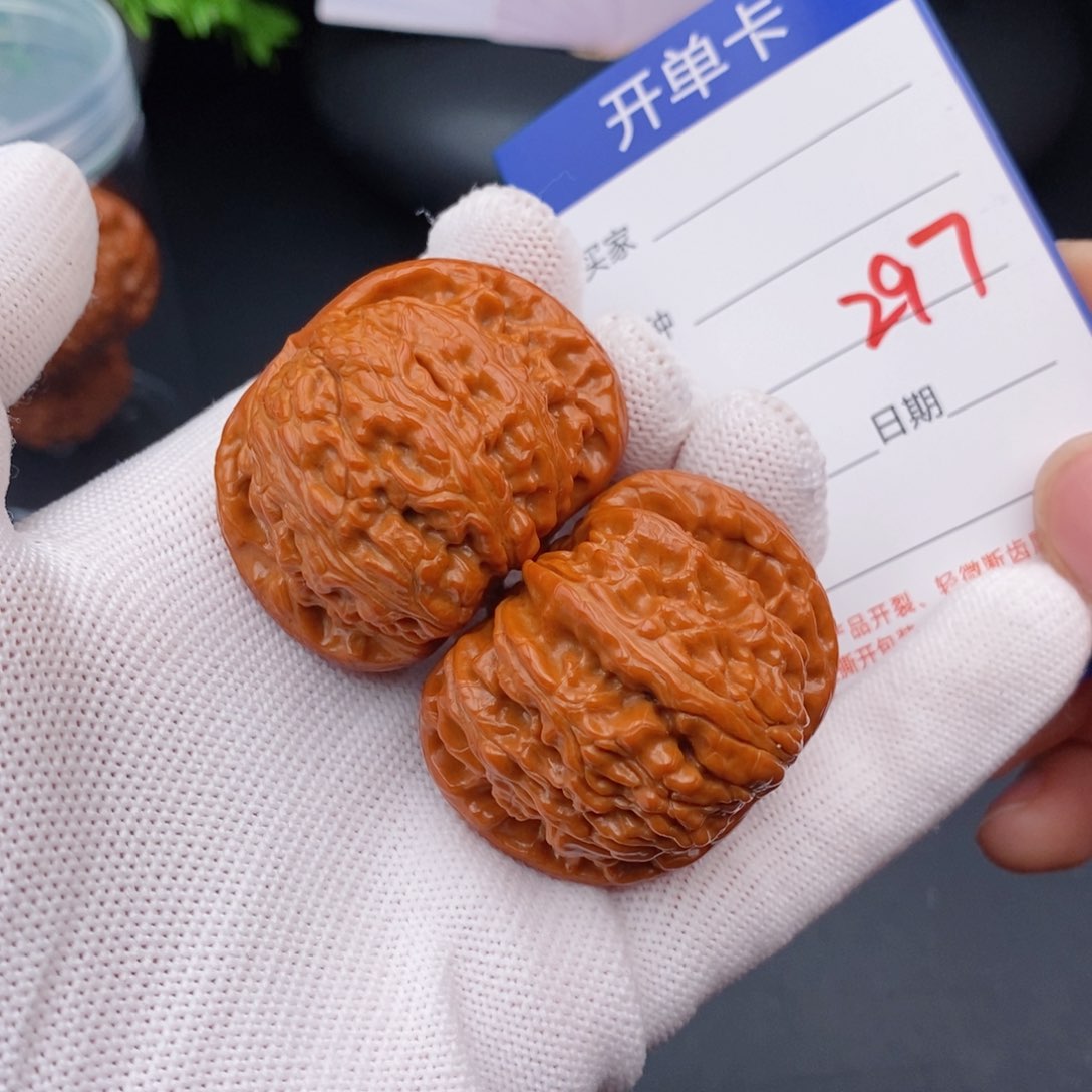 文玩核桃把件42白狮子297