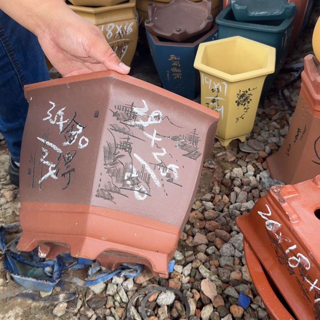 紫砂花盆紫砂花盆花盆盆景盆栽