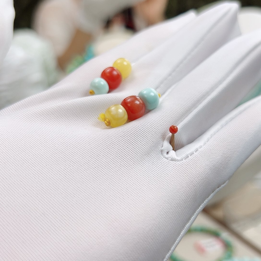 南红玛瑙 03红绿灯单珠放漏卡6+未镶嵌