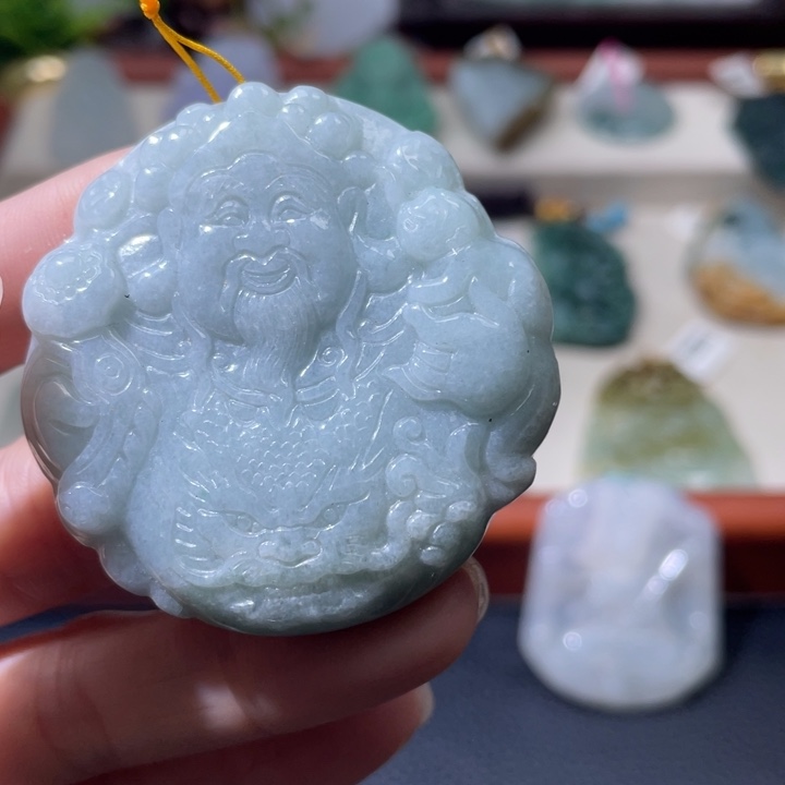 *****翡翠未镶嵌颈饰翡翠