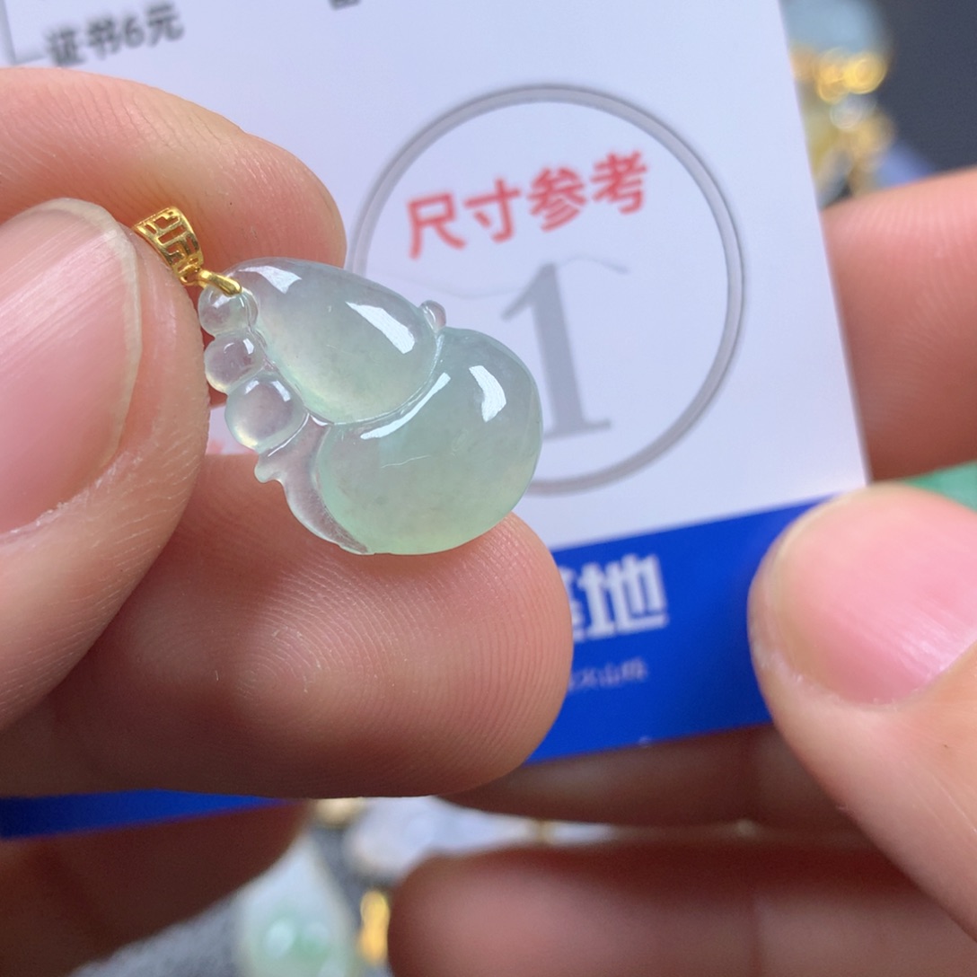 【闪购商品】翡翠颈饰18K金镶嵌翡翠