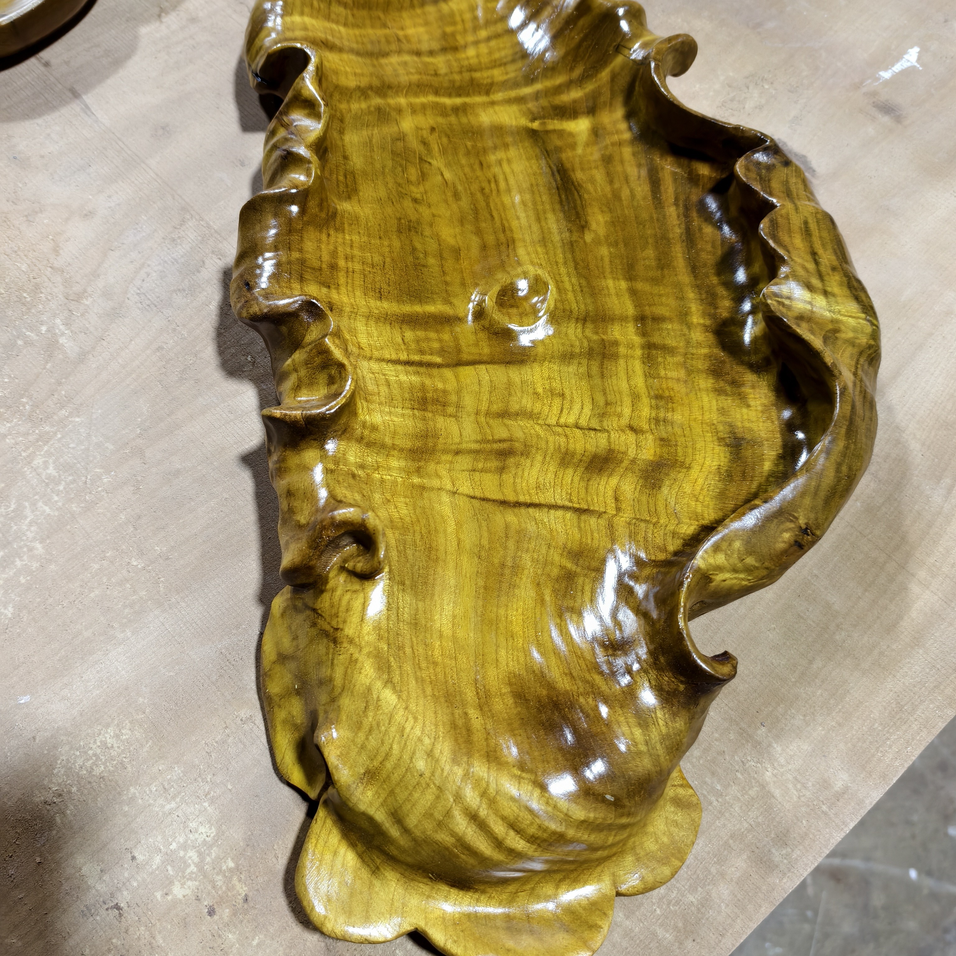 缅甸金丝楠木果盘
