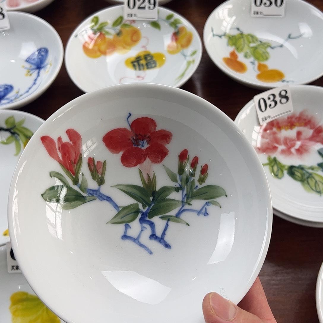 瓷片景德镇陶瓷手工手绘制作