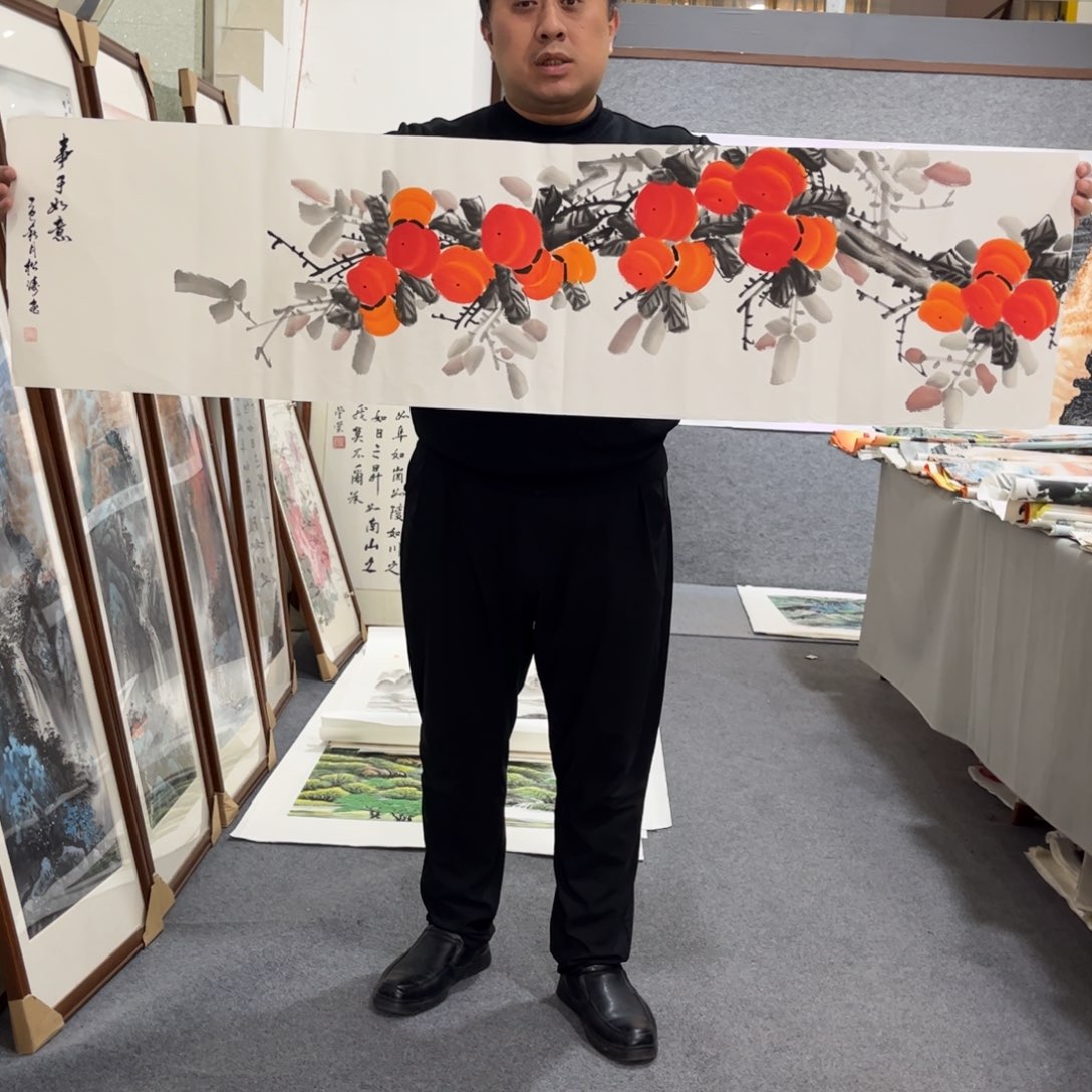 国画LT 国画单幅任发35x140