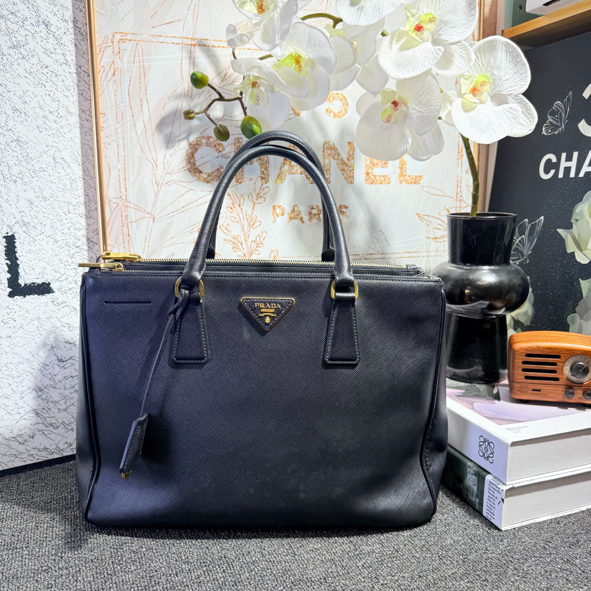 95新 Prada/普拉达 Prada杀手手提包G25101467尺寸33.5×23