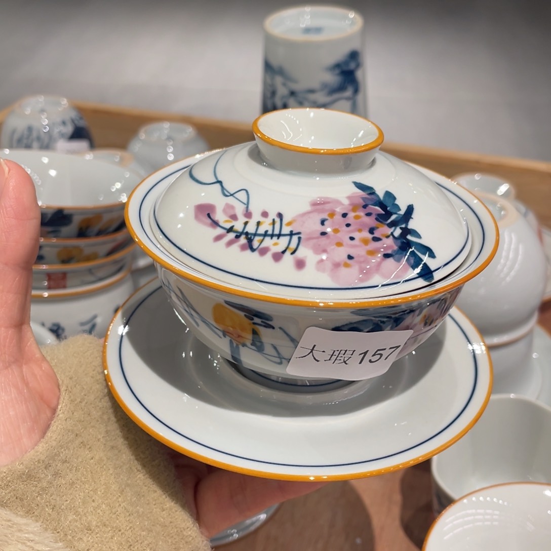 有瑕釉下彩纯手绘