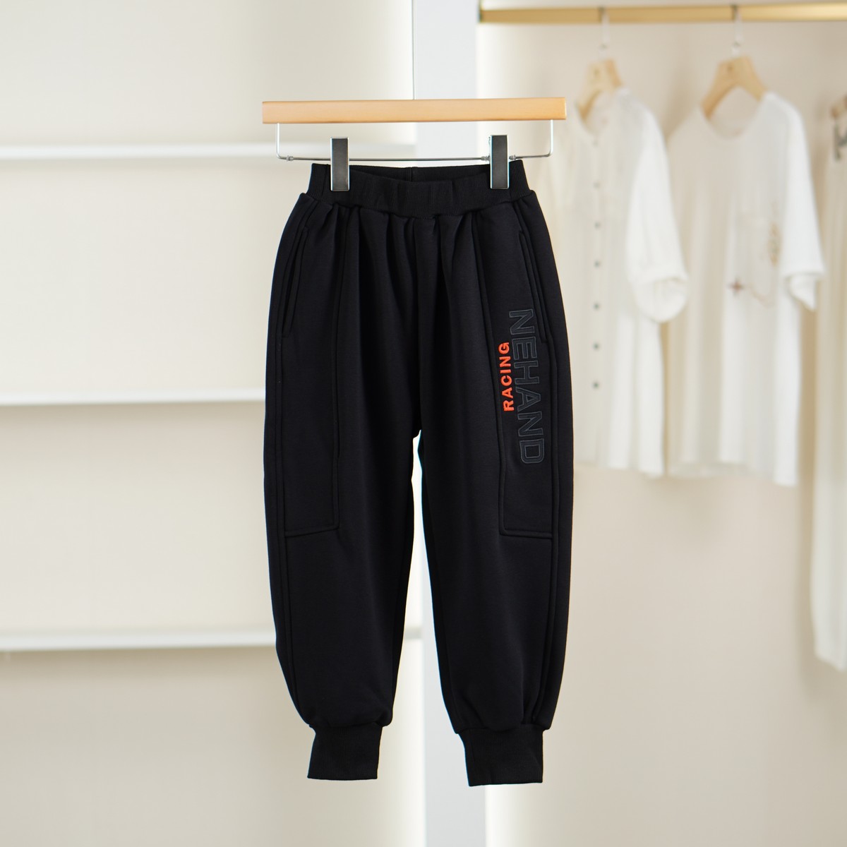 麦迪尚品 一路童行 3120878 休闲百搭加绒长裤秋冬儿童专柜撤柜