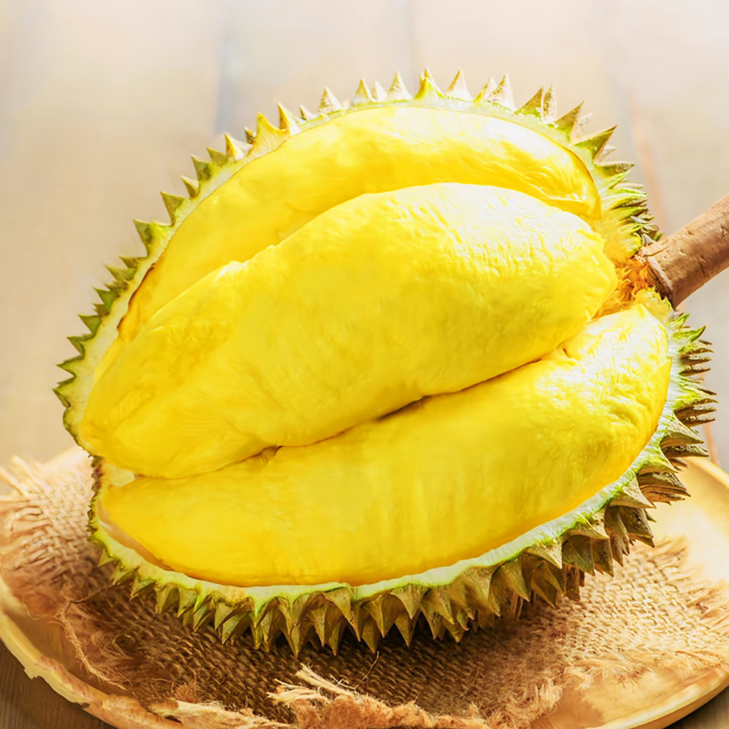 【福利果】火山金枕鲜榴莲3.5-4斤核小金枕泰国