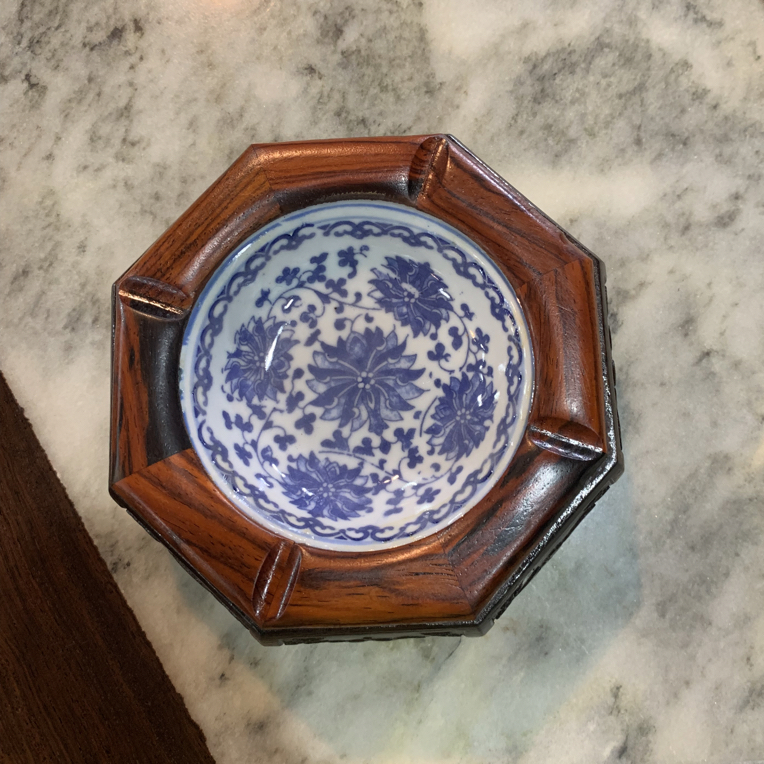 手工艺非遗 木艺烟灰缸