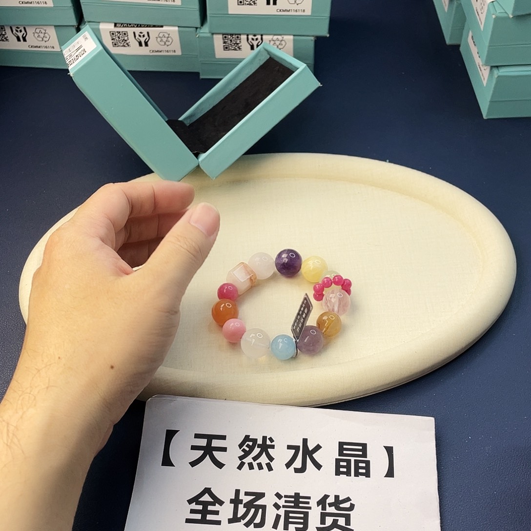 手链水晶银S925镶嵌