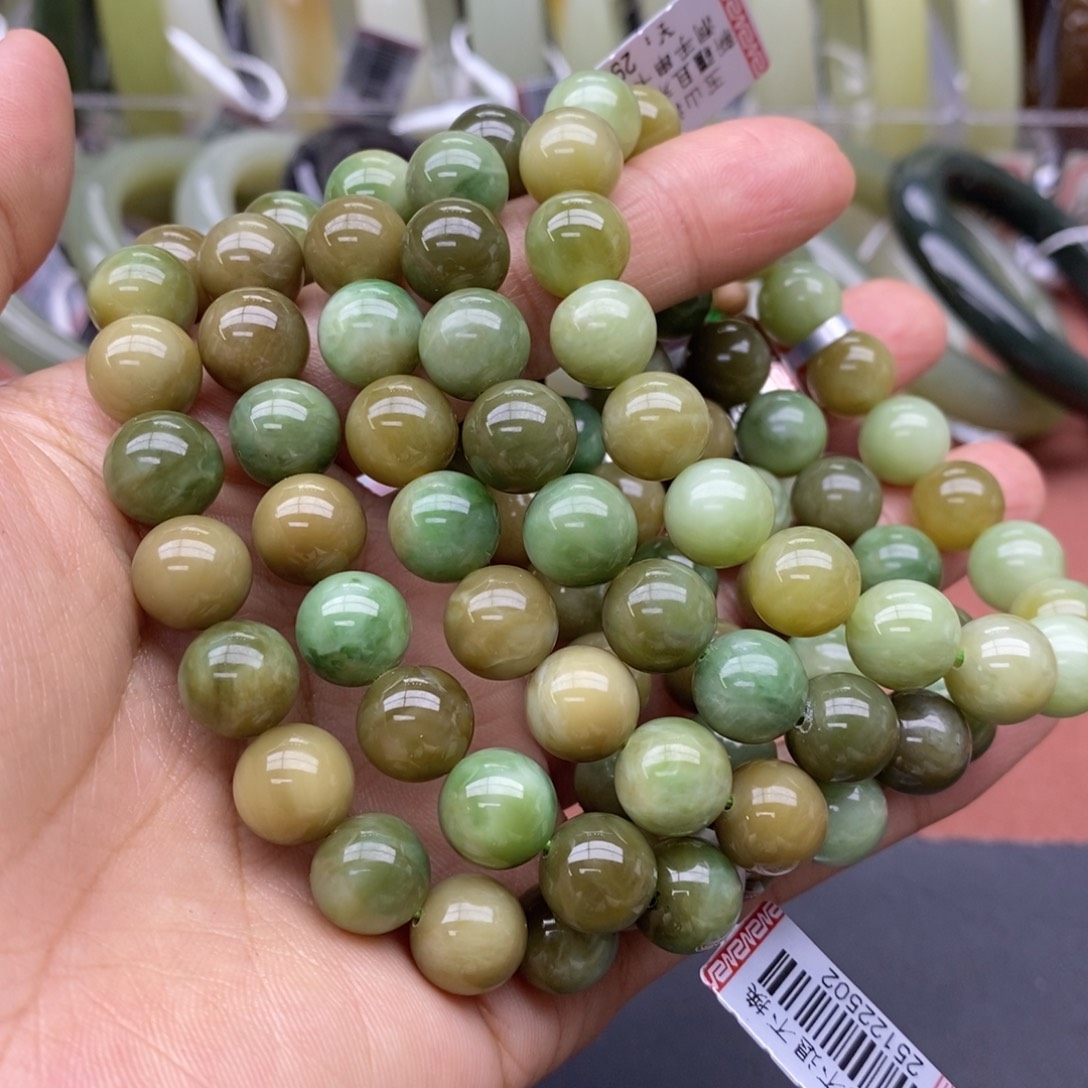 和田玉未镶嵌手串卡10