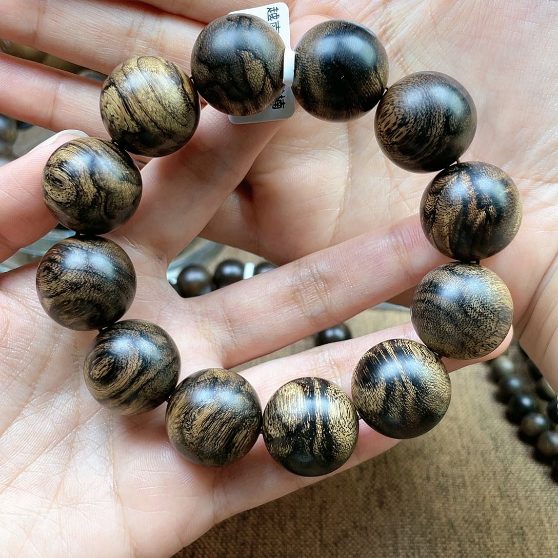 手串沉香用****0越南芽庄白奇楠玉化虎皮瘿子瘤疤2.0