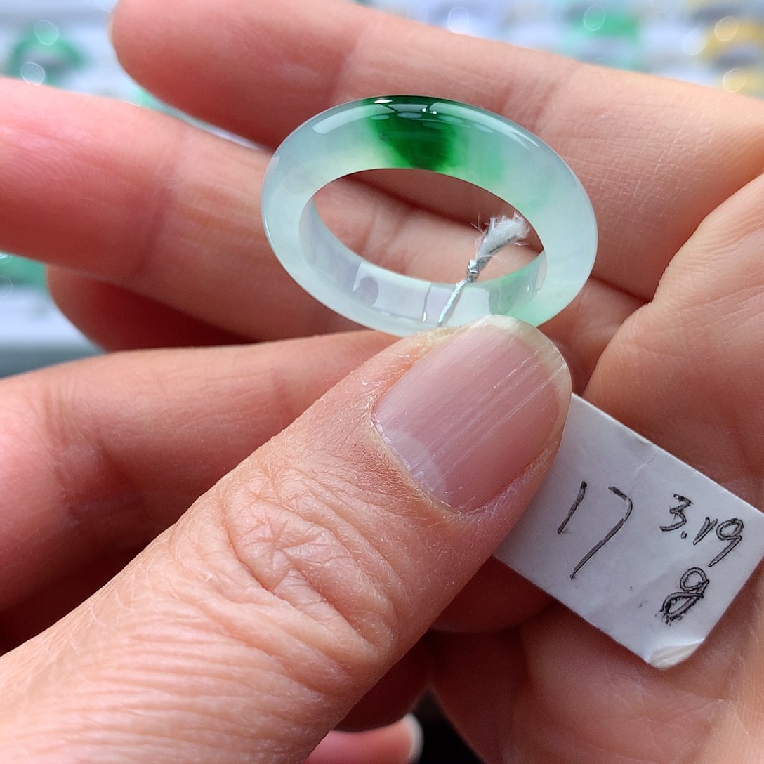 翡翠戒指未镶嵌17号