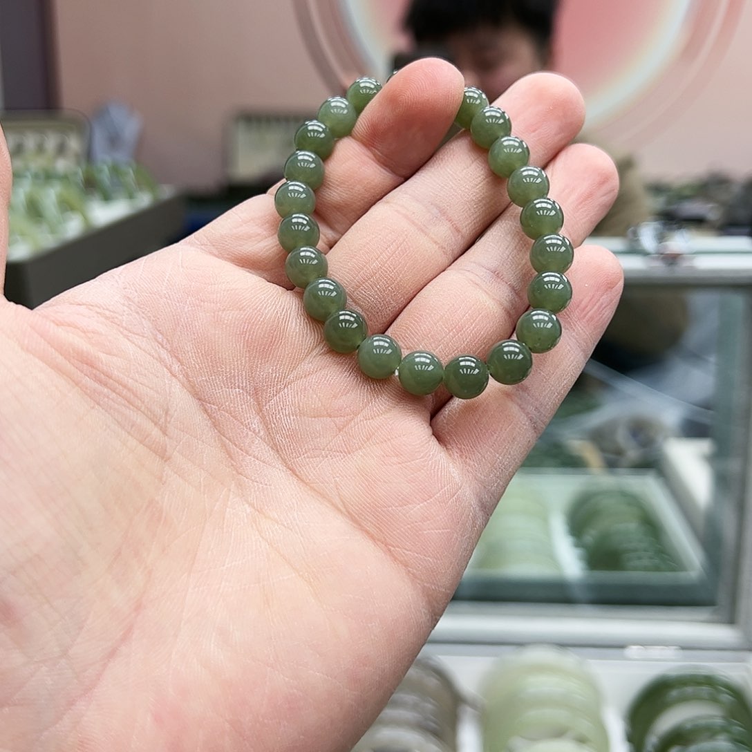 和田玉手串未镶嵌