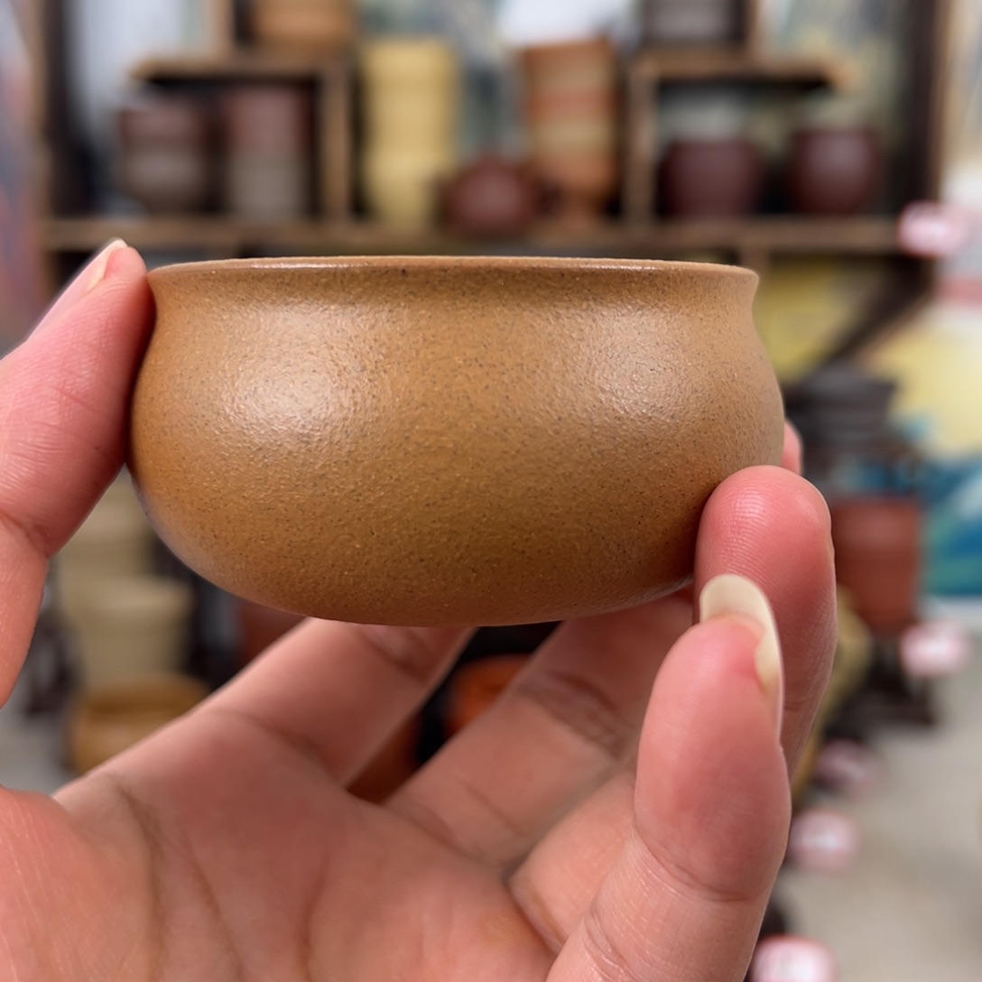 紫砂茶杯拙器甄选，纯原本矿。