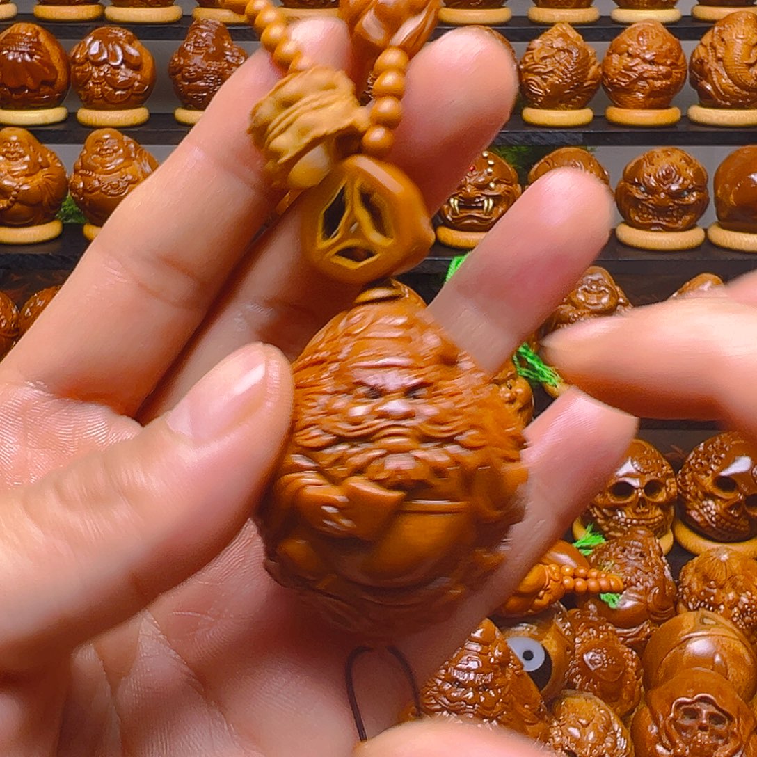 来***～橄榄核手串/手链钟馗高配4.2