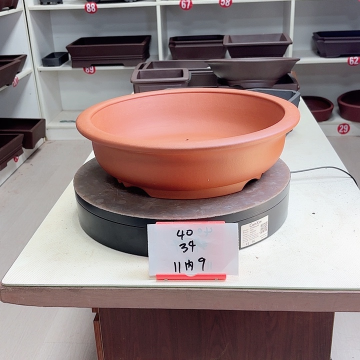 紫砂花盆大圆礅盆