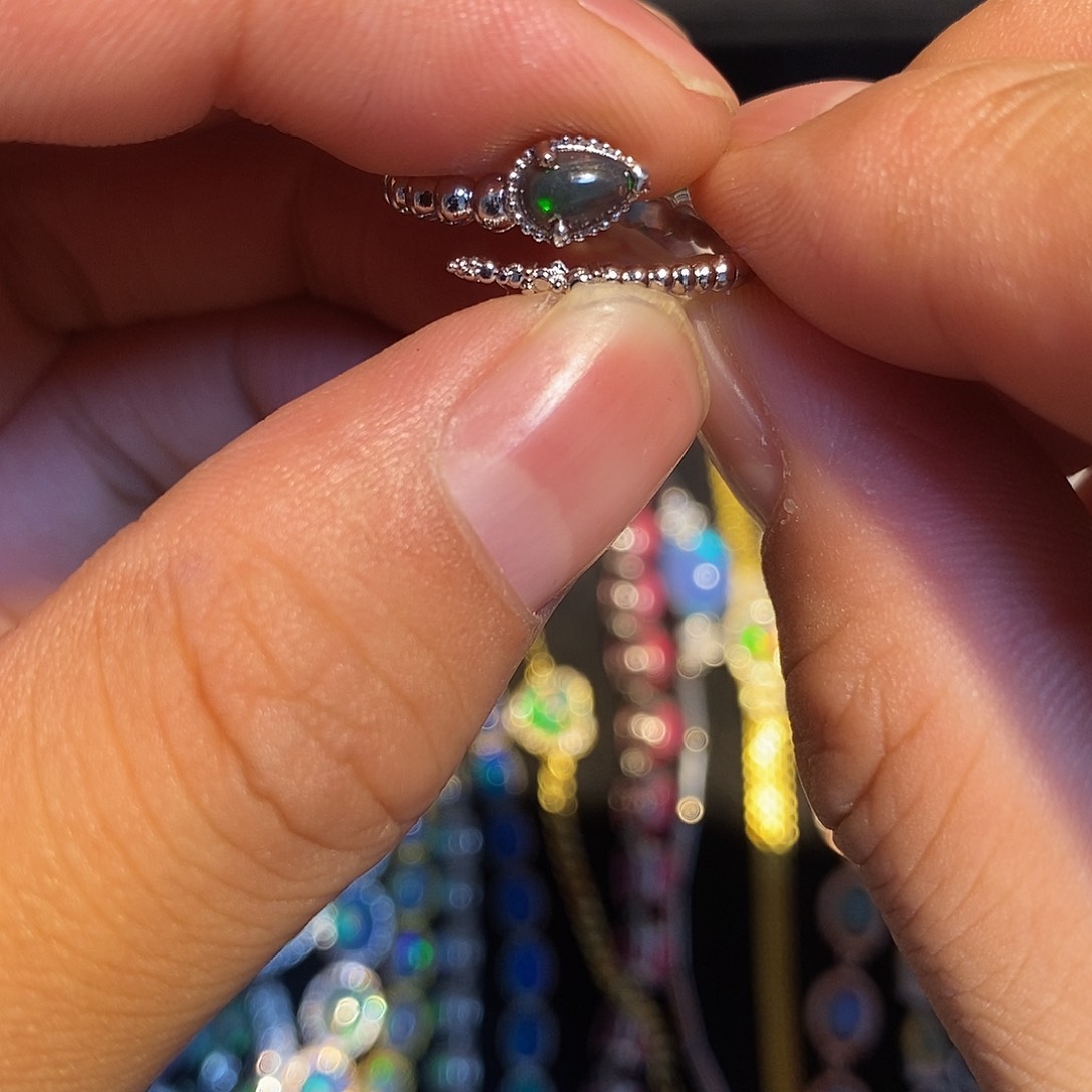 欧泊欧泊戒指合金