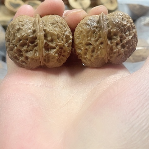 文玩核桃把件贵妃枕带彩39