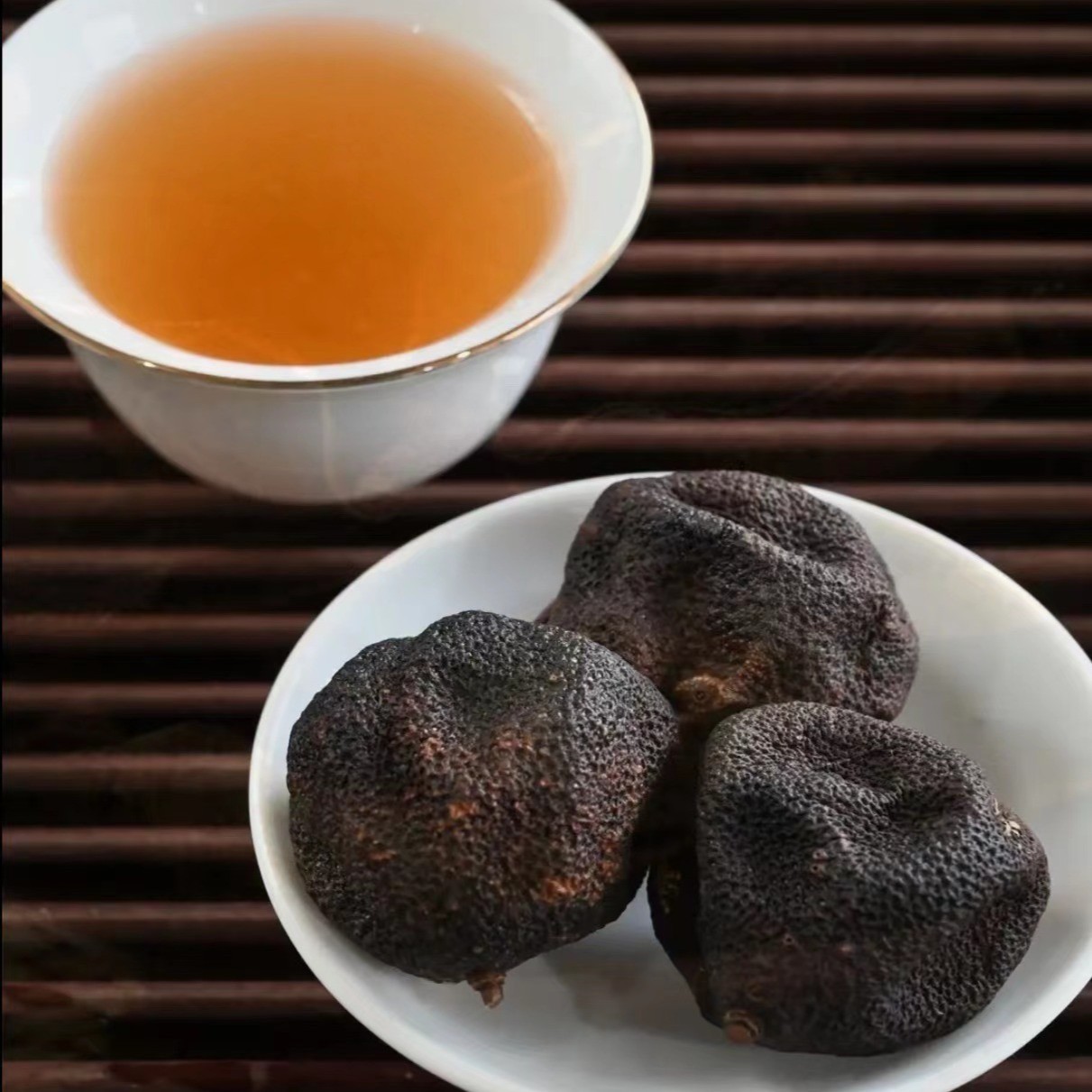 三刀爆油果【阿强陈皮】 龙溪 天果原瓮 龙28陈 250g 拍一发四