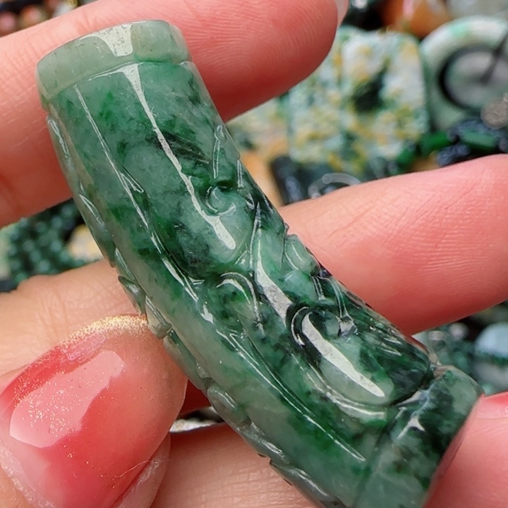 翡翠颈饰未镶嵌天然A货27