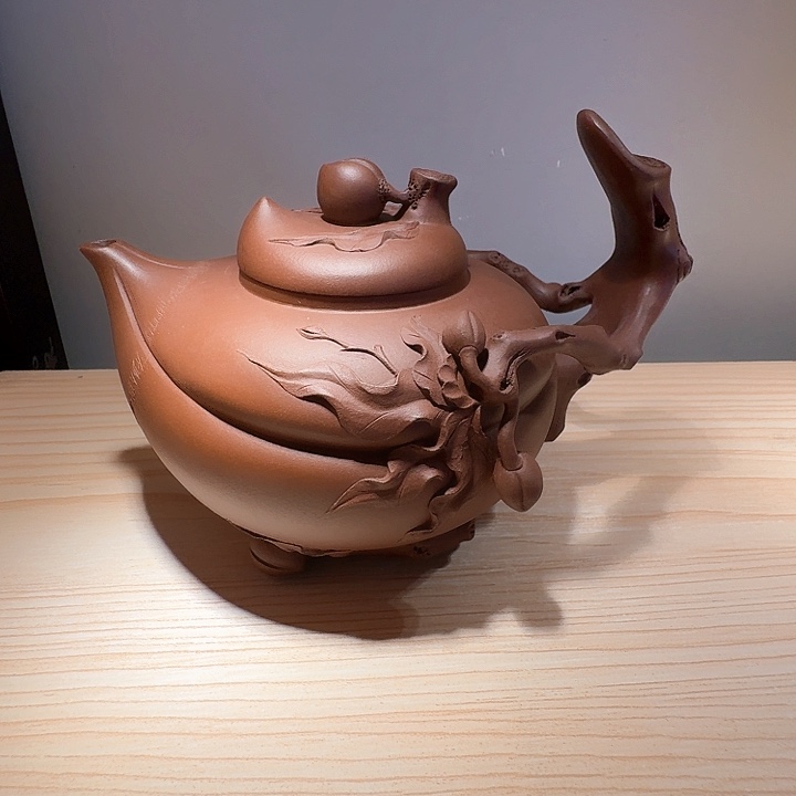 小***、茶壶紫砂宜兴原矿手工紫砂壶
