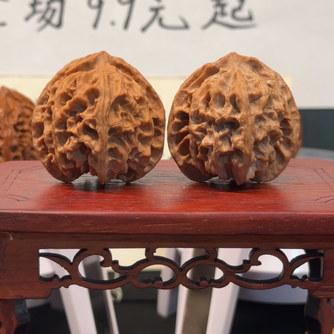 古***计文玩核桃把件41尺苹果园全品无药无修原生态
