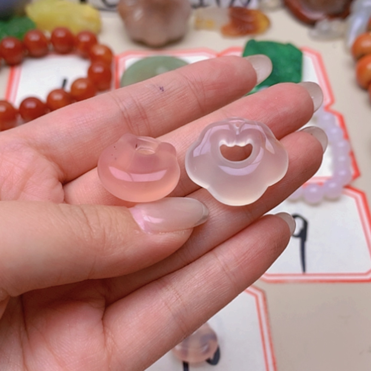 【闪购商品】未镶嵌玛瑙/玉髓珠宝半成品？*！