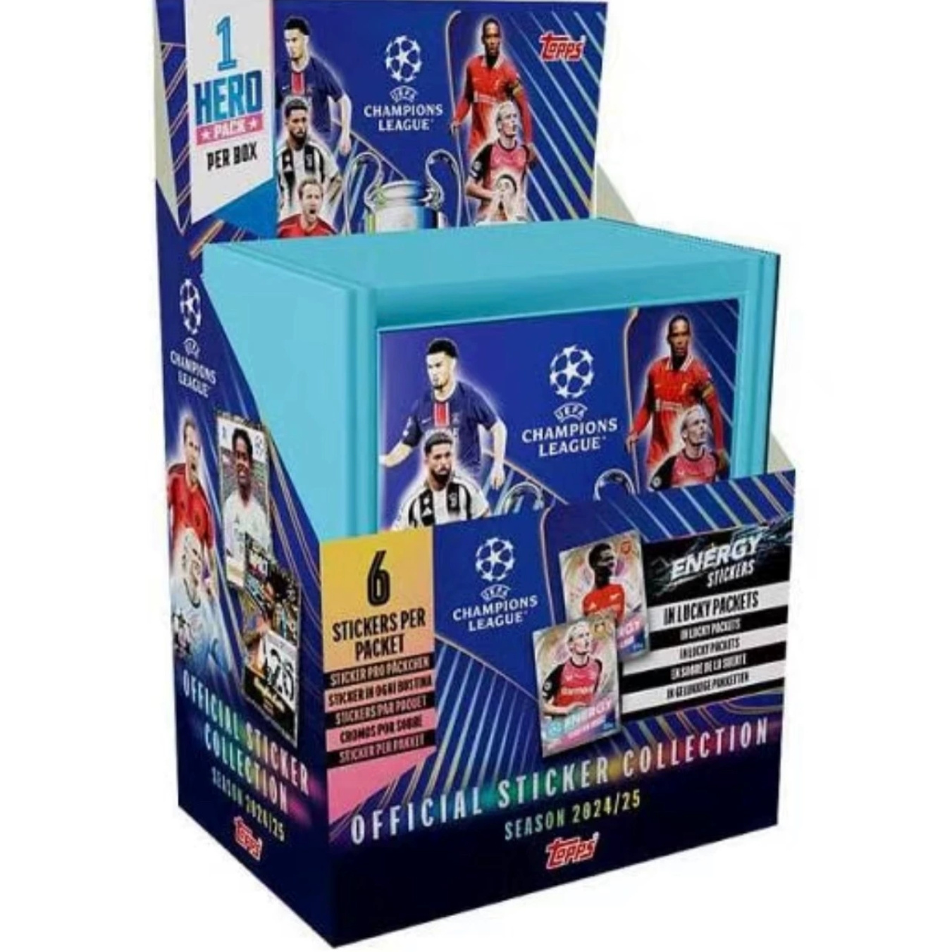 Topps 24-25 欧洲冠军联赛 贴纸 盲盒【下单默认代拆】