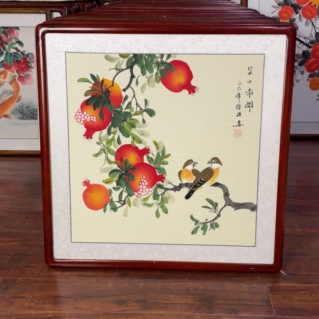 国画带框尺寸63*63厘米
