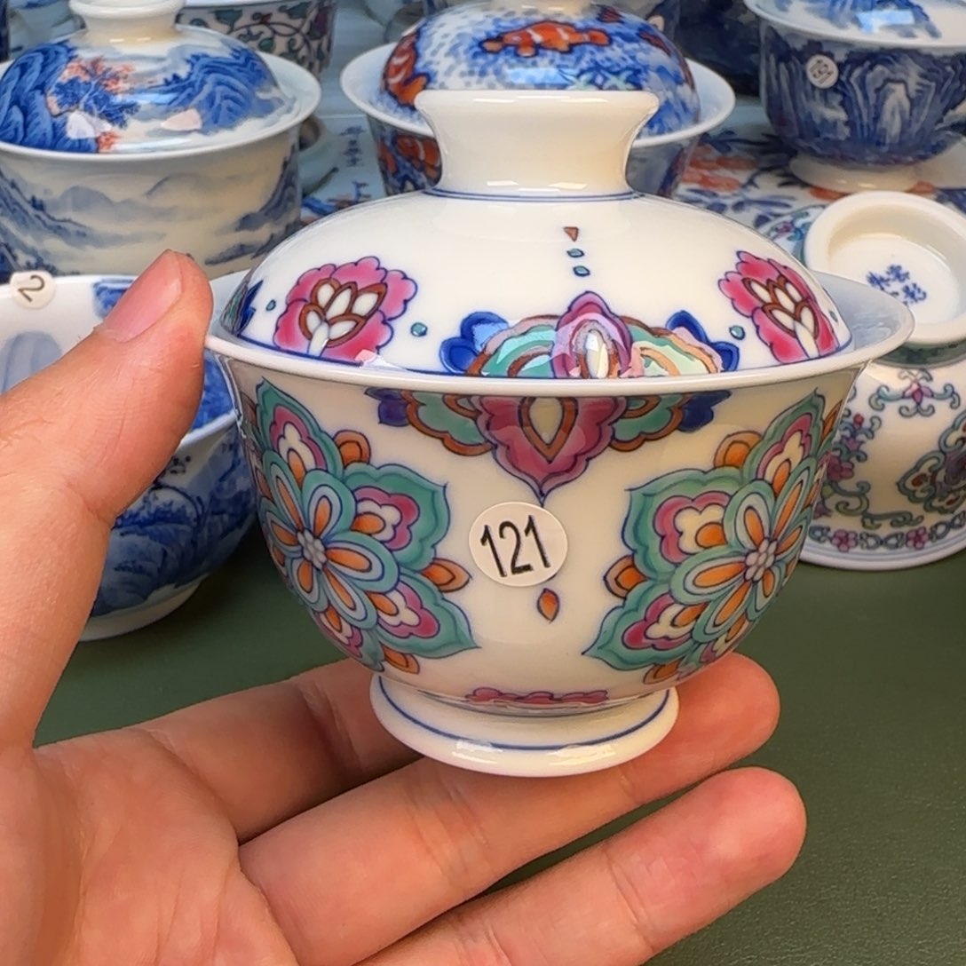 彦祖纯手工手绘茶具121