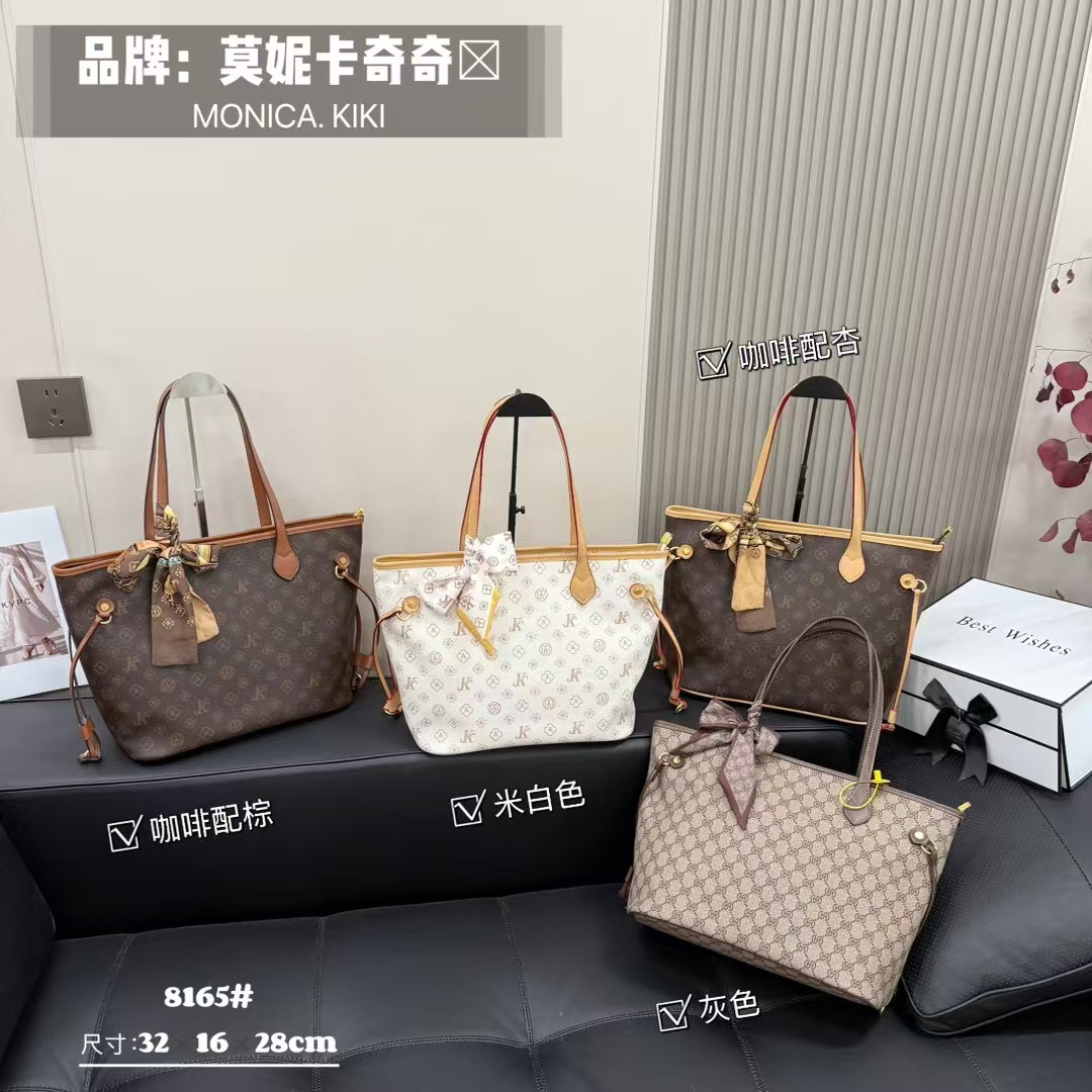 莫妮卡奇奇新款小众轻奢品牌时尚潮款单肩百搭款通勤托特包