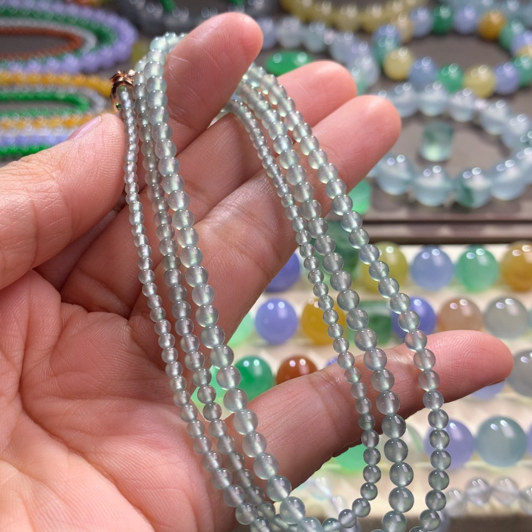 翡翠手链未镶嵌卡2.7～3.7