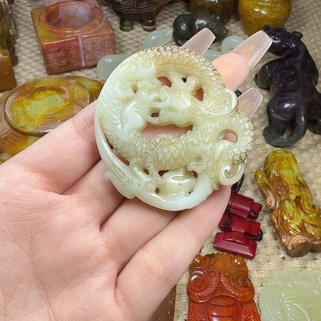 白玉菩提吊坠挂件