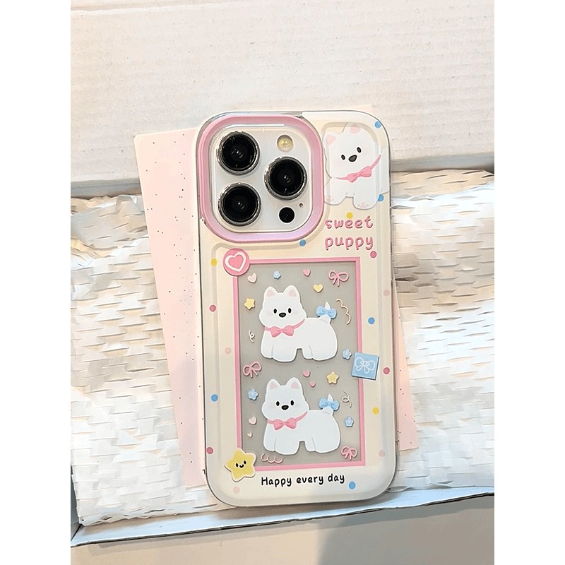 西高地扭蛋机适用苹果16PROMAX手机壳iPhone15软妹14新款13创意12