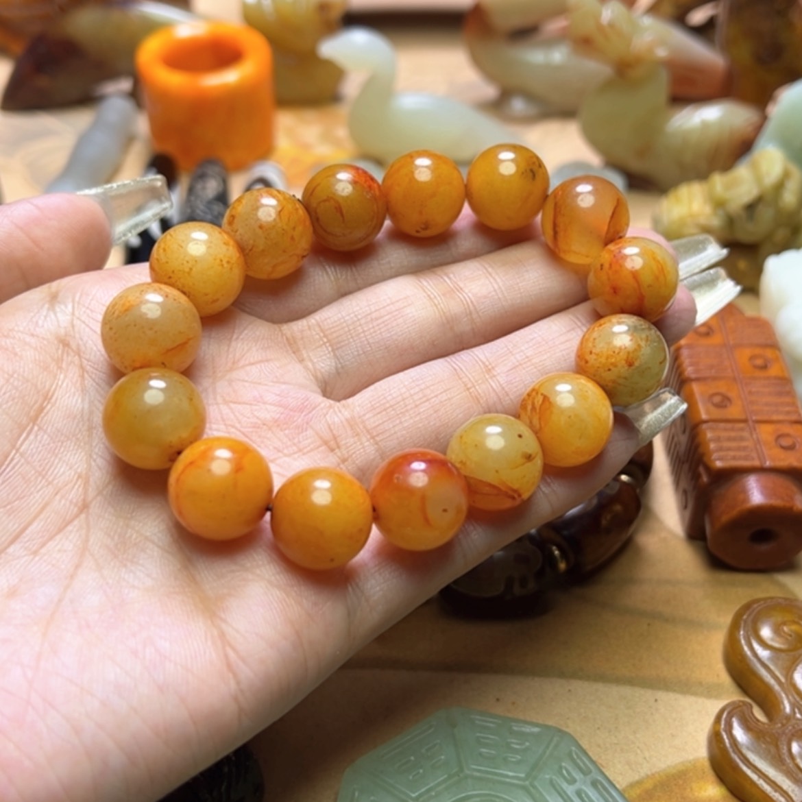 【闪购商品】蛇纹石玉颈饰未镶嵌