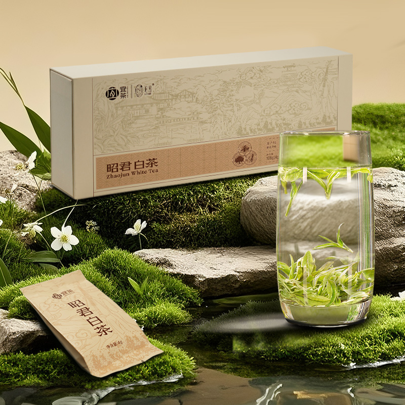 宜茶集团昭君白茶特级明前茶叶白化绿茶礼盒