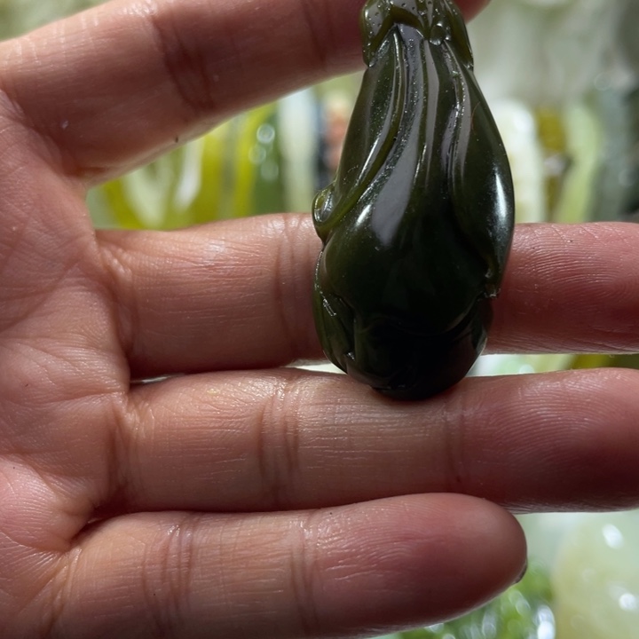 岫玉未镶嵌吊坠不退不换