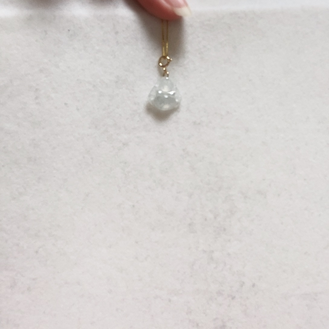 翡翠颈饰18K金镶嵌简单