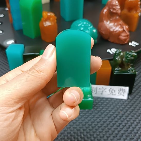 印石寿山石雅安新绿