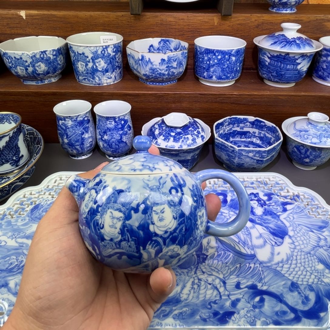 独***4陶摆件手工手绘哈哈哈哈哈