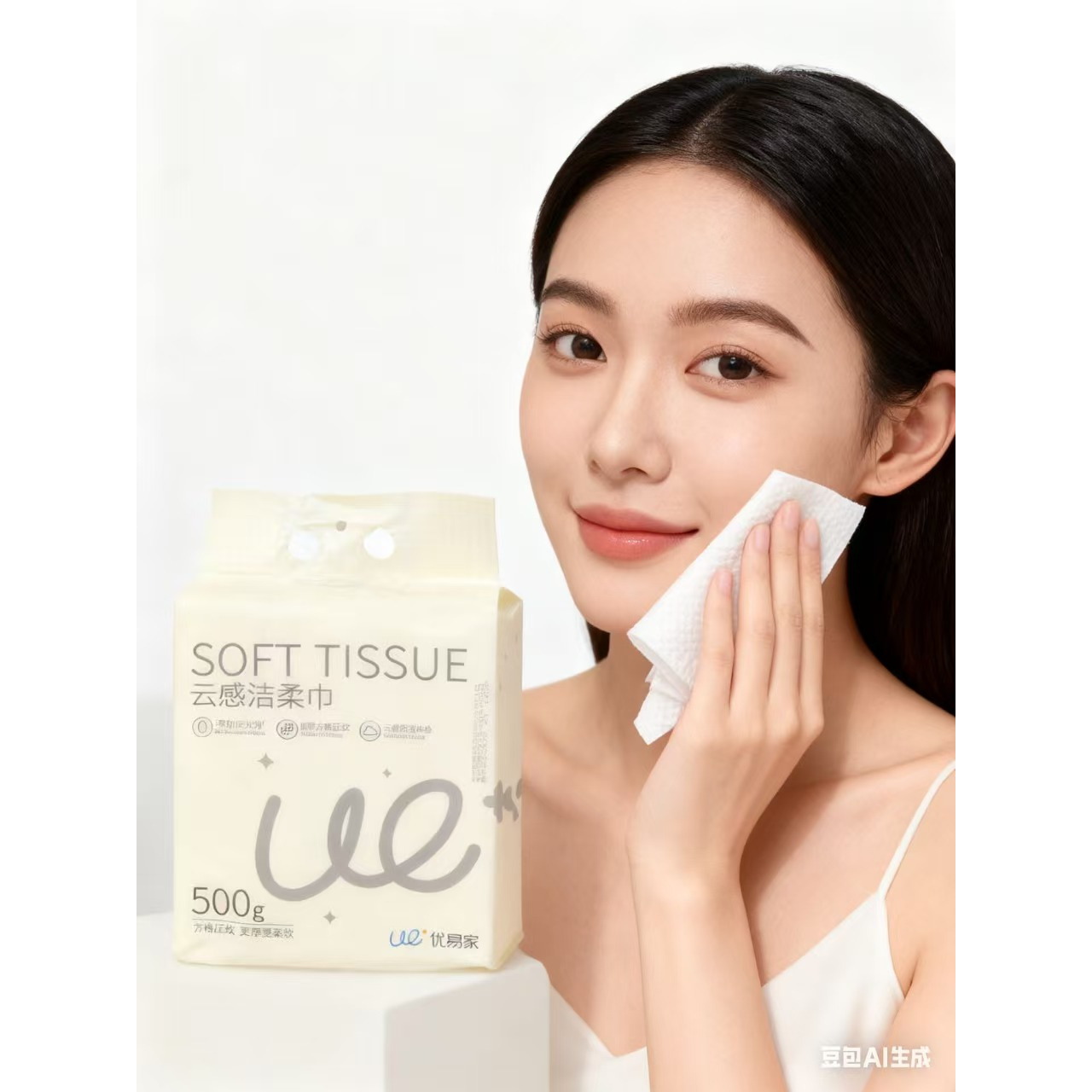 优易家洗脸巾一次性男女悬挂抽取式加大面巾