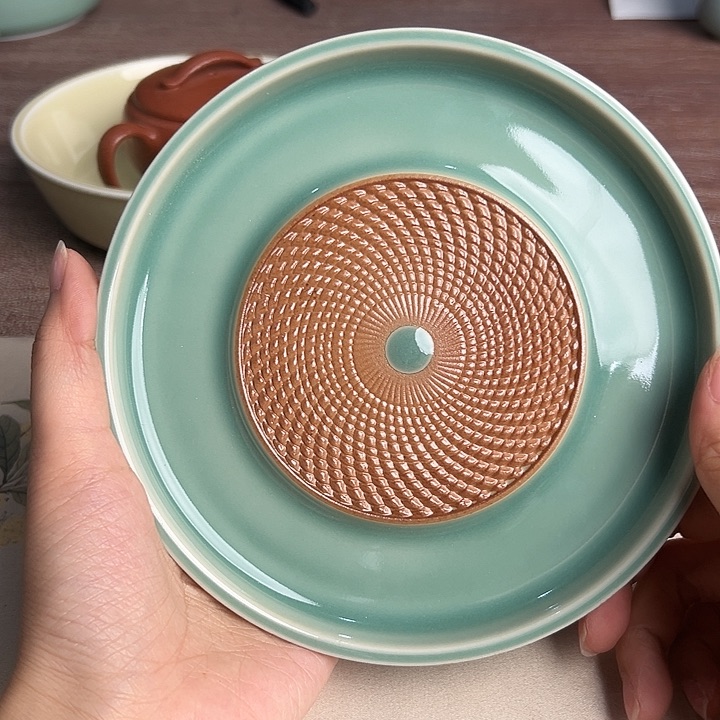 龙泉云间青瓷小米茶器