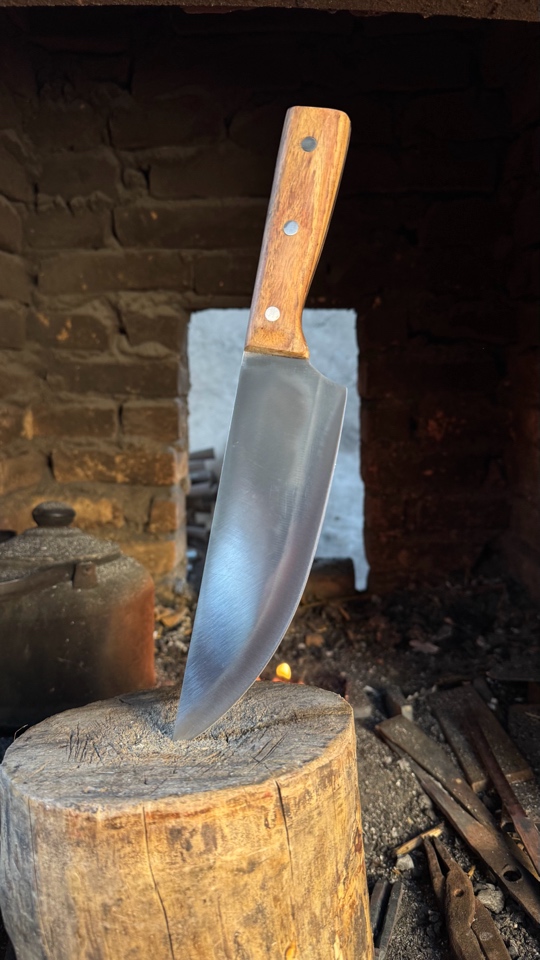 手工锻打加钢加宽分割刀