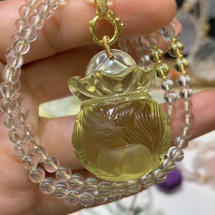 水晶颈饰未镶嵌天然